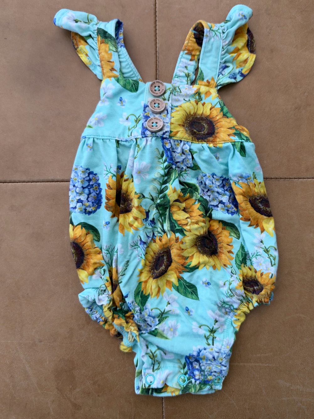 Posh Peanut Viscose Bamboo Bubble Romper 0-3M